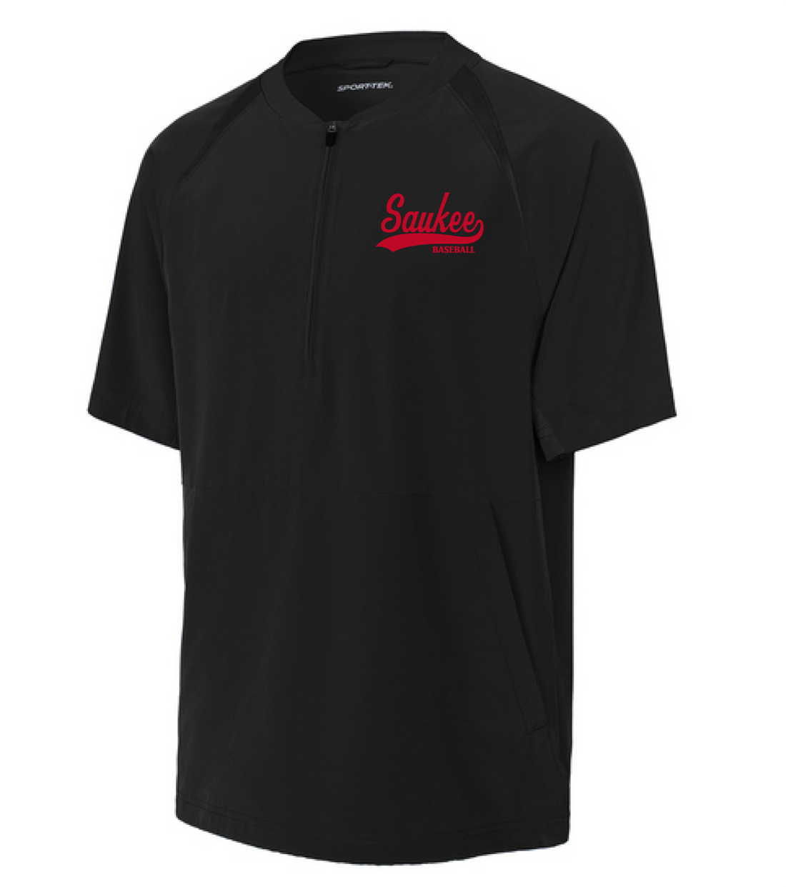 PHS Baseball Pullover Short Sleeve Jacket JST489-- EMBROIDERED