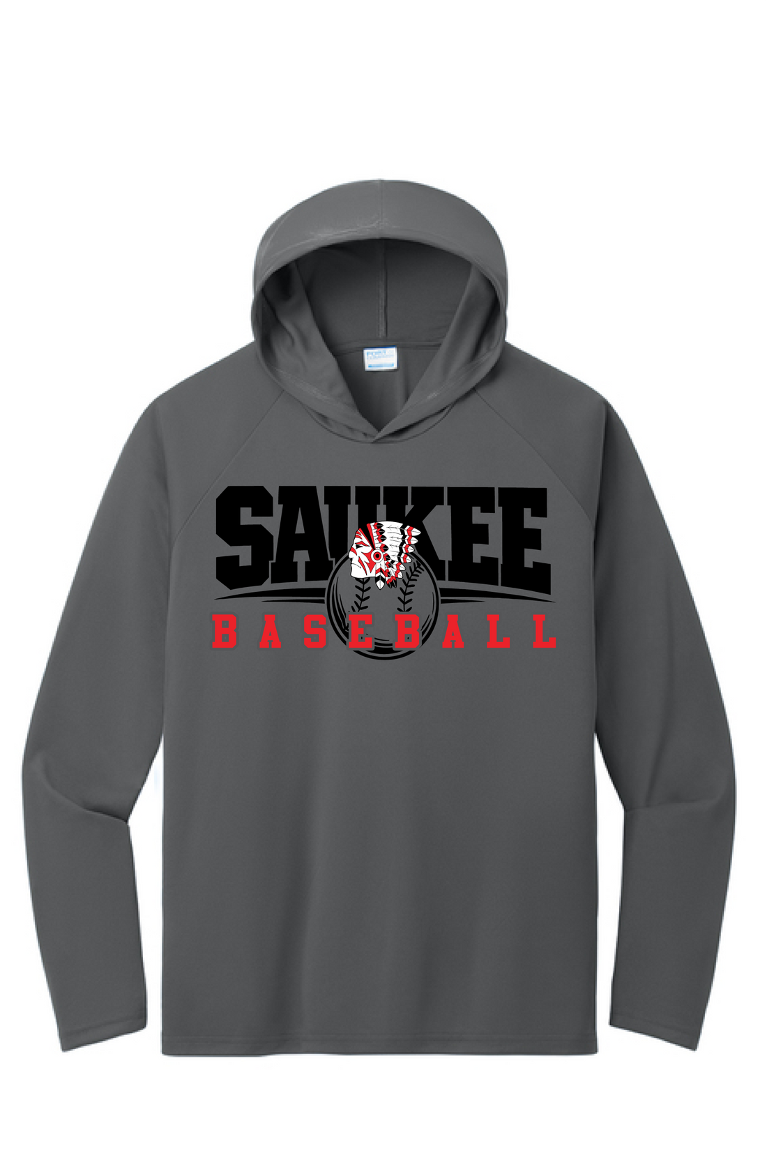 PHS Baseball Hooded Performance Tee DTF