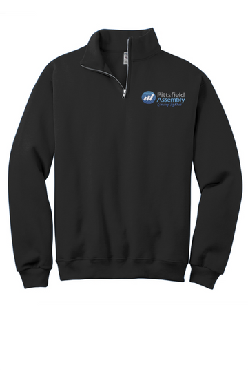 Embroidered Jerzee 1/4-Zip Cadet Collar Sweatshirt 995M